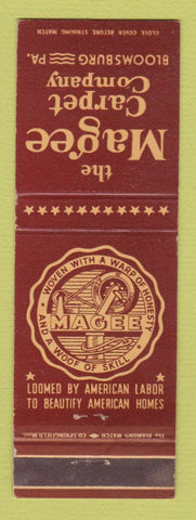 Matchbook Cover - Magee Carpet Company Bloomsburg PA
