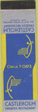 Matchbook Cover - Castleholm Sweish Food New York City SAMPLE Midget
