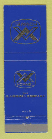 Matchbook Cover - Hommel Ceramic Supply Pittsburgh PA