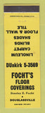 Matchbook Cover - Focht's Floor Coverings Douglassville WEAR