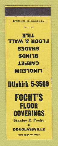 Matchbook Cover - Focht's Floor Coverings Douglassville WEAR