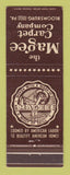 Matchbook Cover - Magee Carpet Company Bloomsburg PA