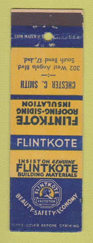 Matchbook Cover - Flintkote Building Materials Chester Smith South Bend IN