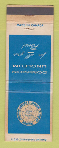 Matchbook Cover - Dominion Linoleum Montreal QC WEAR