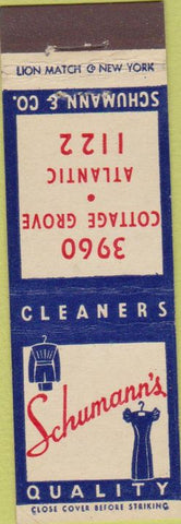 Matchbook Cover - Schumann's Cleaners  Midget