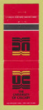 Matchbook Cover - University of Calgary AB