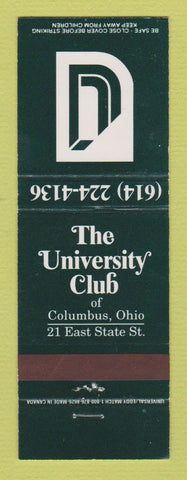 Matchbook Cover - University Club Columbus OH