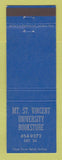 Matchbook Cover - Mount St Vincent University Book Store Canada