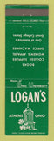 Matchbook Cover - Logan's Book Store Athens OH Ohio University