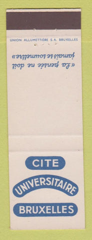 Matchbook Cover - Cite Universitaire Brussels Belgium