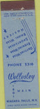 Matchbook Cover - Wellesley Shop Niagara Falls NY Midget