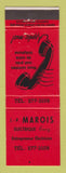 Matchbook Cover - JP Marois Eliectric QC
