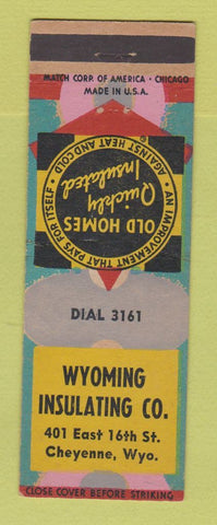 Matchbook Cover - Wyoming Insulating Cheyenne WY