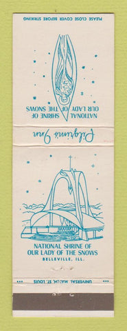 Matchbook Cover - National Shrine of Our Lady of the Snows Belleville IL