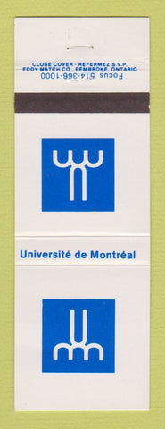 Matchbook Cover - Universite de Montreal QC