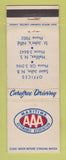 Matchbook Cover - Maritime Auto Association AAA St John NB St John's NF WEAR