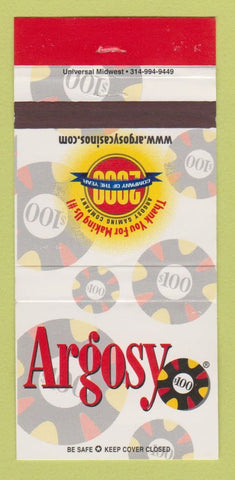 Matchbook Cover - Argosy Casino 30 Strike