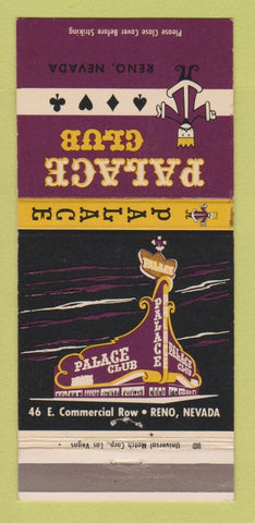 Matchbook Cover - Palace Club Reno NV 30 Strike