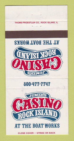 Matchbook Cover - Jumer's Casino Rock Island IL WEAR 30 Strike