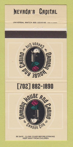 Matchbook Cover - Ormsby House and Casino Carson City NV 30 Strike