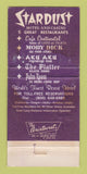 Matchbook Cover - Stardust Hotel Casino Las Vegas NV Girlie WEAR 30 Strike
