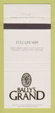 Matchbook Cover - Bally's Grand Casino Atlantic City NJ 30 Strike