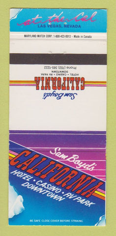 Matchbook Cover - Sam Boyd's California Hotel Casino Las Vegas NV 30 Strike