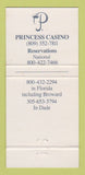 Matchbook Cover - Bahamas Princess Casino Freeport WEAR 30 Strike