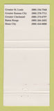 Matchbook Cover - Argosy Casinos Kansas City Baton Rouge Sioux City 30 Strike