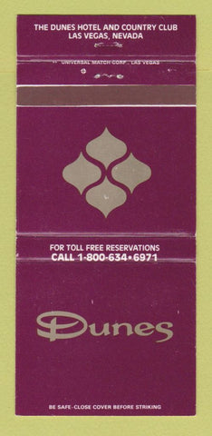 Matchbook Cover - Dunes Hotel Casino Las Vegas NV 30 Strike