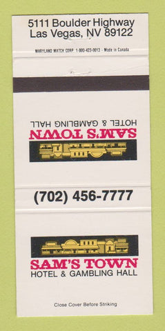 Matchbook Cover - Sam's Town Casino Hotel Las Vegas NV 30 Strike