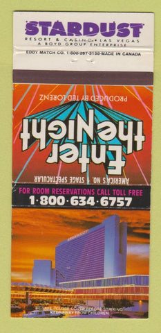 Matchbook Cover - Stardust Resort Casino Las Vegas NV 30 Strike