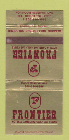 Matchbook Cover - Frontier Hotel Casino Las Vegas NV WEAR 30 Strike