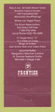 Matchbook Cover - Frontier Hotel Casino Las Vegas NV WEAR 30 Strike