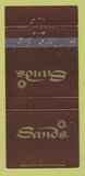 Matchbook Cover - Sands Hotel Casino Atlantic City NJ 30 Strike