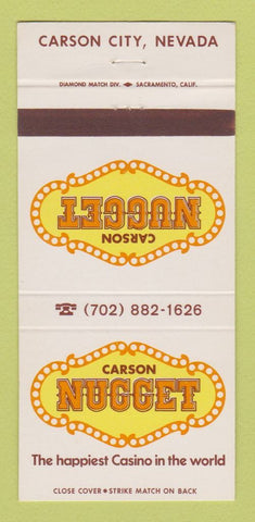 Matchbook Cover - Carson Nugget Casino Carson City NV 30 Strike
