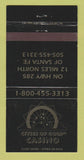 Matchbook Cover - Cities of Gold Casino Santa Fe NM area WEAR 30 Strike