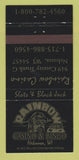 Matchbook Cover - Rainbow Casino Bingo Nekossa WI 30 Strike