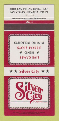 Matchbook Cover - Silver City Casino Las Vegas NV 30 Strike