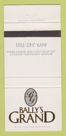 Matchbook Cover - Bally's Grand Casino Atlantic City NJ 30 Strike