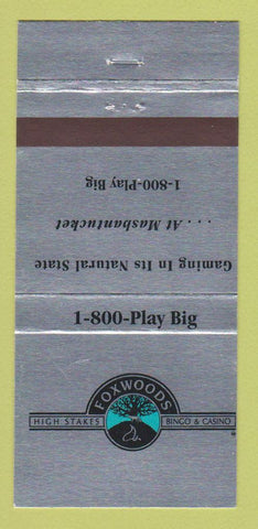 Matchbook Cover - Foxwoods Bingo Casino Mashantucket 30 Strike