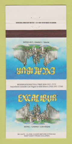 Matchbook Cover - Excalibur Casino Las Vegas NV 30 Strike