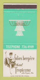 Matchbook Cover - Hotel Tropicana Casino Las Vegas NV girlie 30 Strike