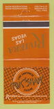Matchbook Cover - Riviera Hotel Casino Las Vegas NV Rik Shaw Chinese 30 Strike