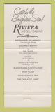 Matchbook Cover - Riviera Hotel Casino Las Vegas NV Rik Shaw Chinese 30 Strike