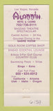 Matchbook Cover - Aladdin Hotel Casino Las Veags NV WEAR 30 Strike