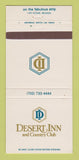 Matchbook Cover - Desert Inn Country Club Casino Las Vegas NV 30 Strike