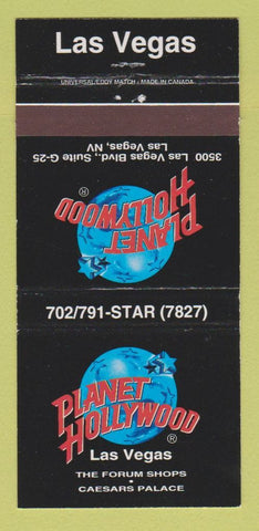 Matchbook Cover - Planet Hollywood Las Vegas NV Caesars Palace 30 Strike