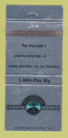 Matchbook Cover - Foxwoods Bingo Casino Mashantucket Lenyard CT WEAR 30 Strike
