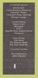 Matchbook Cover - Caesar's Palace Casino Las Vegas NV 30 Strike